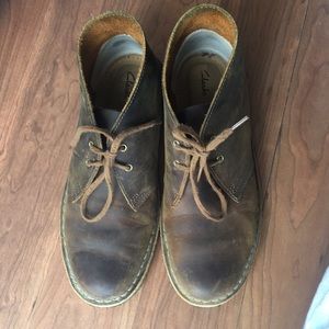 Clark’s brown leather desert boot women’s size 8.5